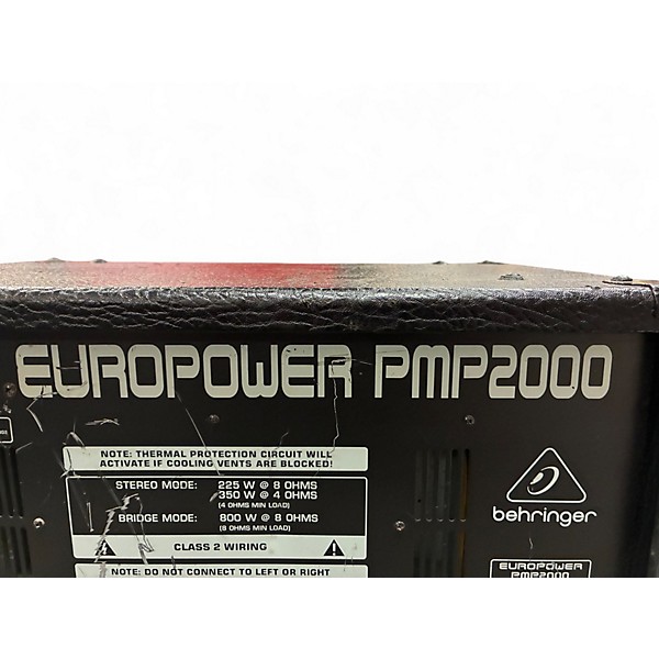 Used Behringer Europower PMP2000 Powered Mixer
