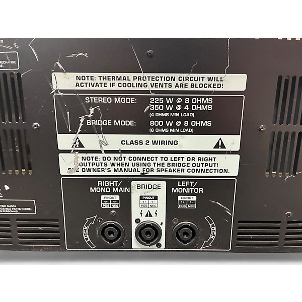 Used Behringer Europower PMP2000 Powered Mixer