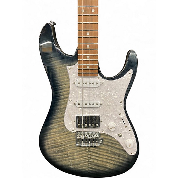 Used Ibanez AZ22S1F Transparent Black Sunburst Solid Body Electric Guitar