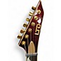 Used ESP LTD KIRK HAMMETT KHV Chrome Red Metallic Solid Body Electric Guitar