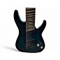Used Schecter Guitar Research omen elite-8 MS see thru- blue Solid Body Electric Guitar