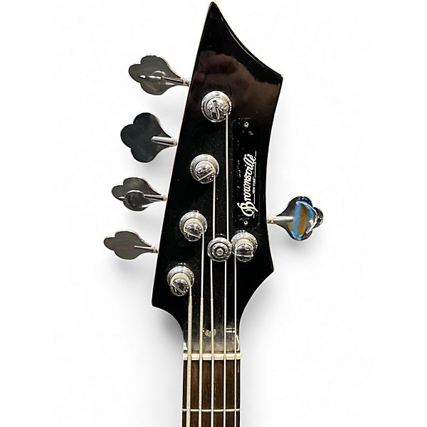 Used Brownsville J Style Bass 5 String White Electric Bass Guitar