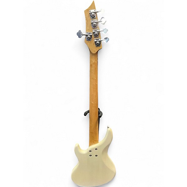 Used Brownsville J Style Bass 5 String White Electric Bass Guitar