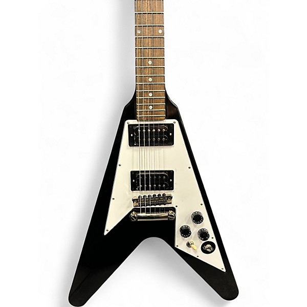 Used Epiphone KIRK HAMMETT FLYING V BLACK Solid Body Electric Guitar
