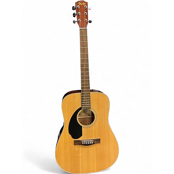 Used Fender CD60S-LH Natural Acoustic Guitar