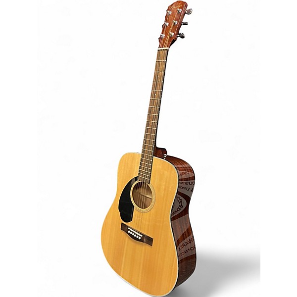 Used Fender CD60S-LH Natural Acoustic Guitar