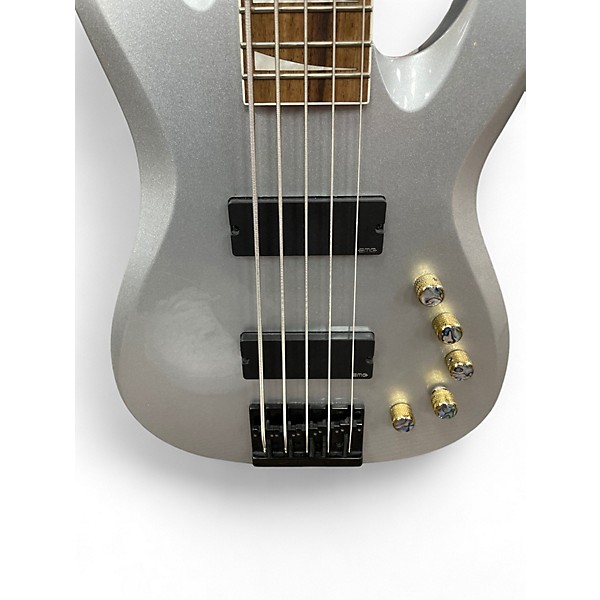 Used Jackson Dave Ellefson Signature CBX 5 String Silver Electric Bass Guitar