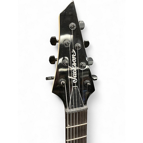 Used Jackson JS22-7 Dinky 7 String Black Solid Body Electric Guitar