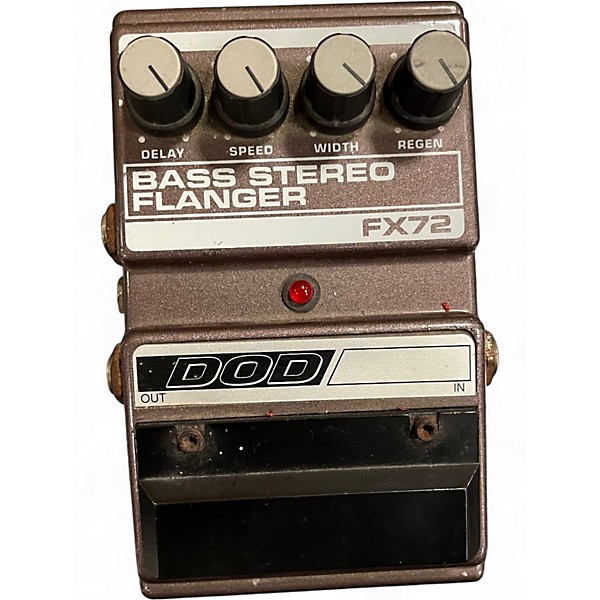 Used DOD FX72 BASS STEREO FLANGER Effect Pedal