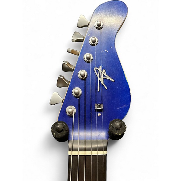 Used Miscellaneous Partscaster Blue Solid Body Electric Guitar