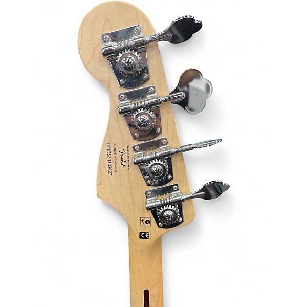 Used Squier JAGUAR BASS Candy Apple Red Electric Bass Guitar