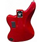 Used Squier JAGUAR BASS Candy Apple Red Electric Bass Guitar