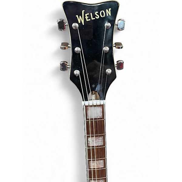 Vintage 1963 Welson DC2 2 Color Sunburst Hollow Body Electric Guitar