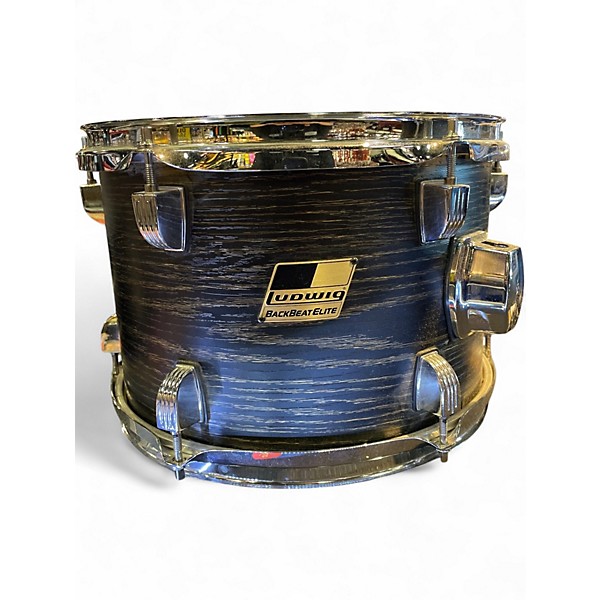 Used Ludwig 4 Piece Backbeat Elite Midnight Grain Drum Kit