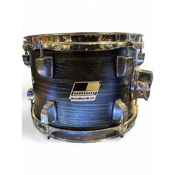 Used Ludwig 4 Piece Backbeat Elite Midnight Grain Drum Kit