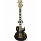 Used Schecter Guitar Research Solo Custom III Black and Gold Solid Body Electric Guitar thumbnail
