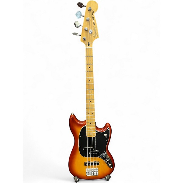 Used Fender Mustang Bass 2 Color Sunburst Electric Bass Guitar