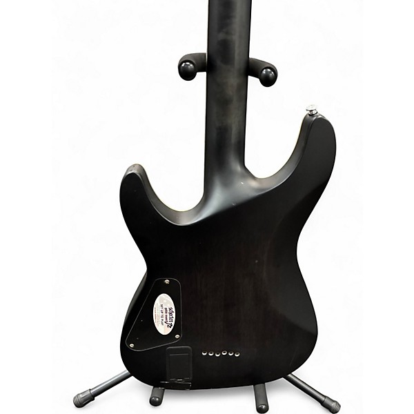 Used Schecter Guitar Research C1 Platinum TRANSPARENT BLACK Solid Body Electric Guitar