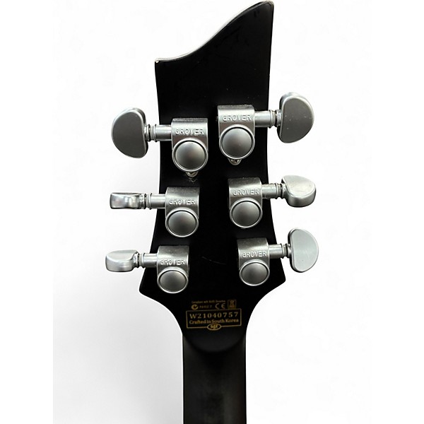 Used Schecter Guitar Research C1 Platinum TRANSPARENT BLACK Solid Body Electric Guitar