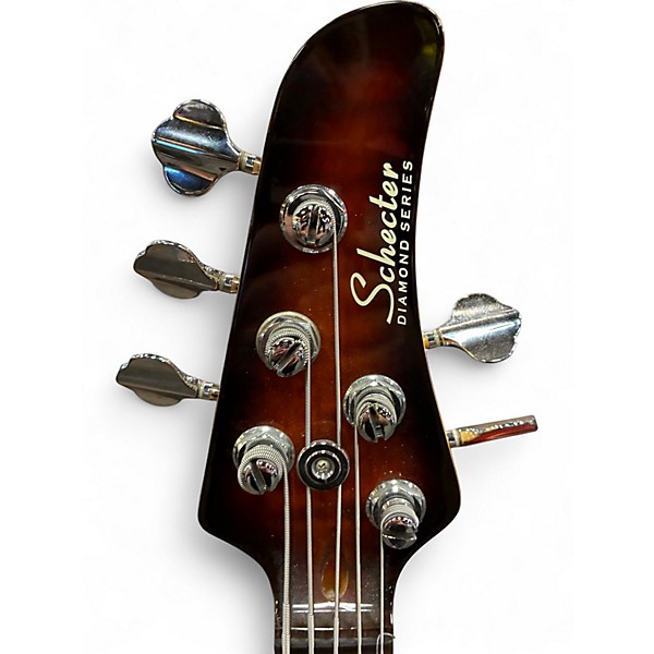 Used Schecter Guitar Research California Custom Jazz Tobacco Burst Electric Bass Guitar