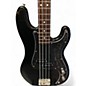 Vintage 1980s Squier Precision Bass Black Electric Bass Guitar