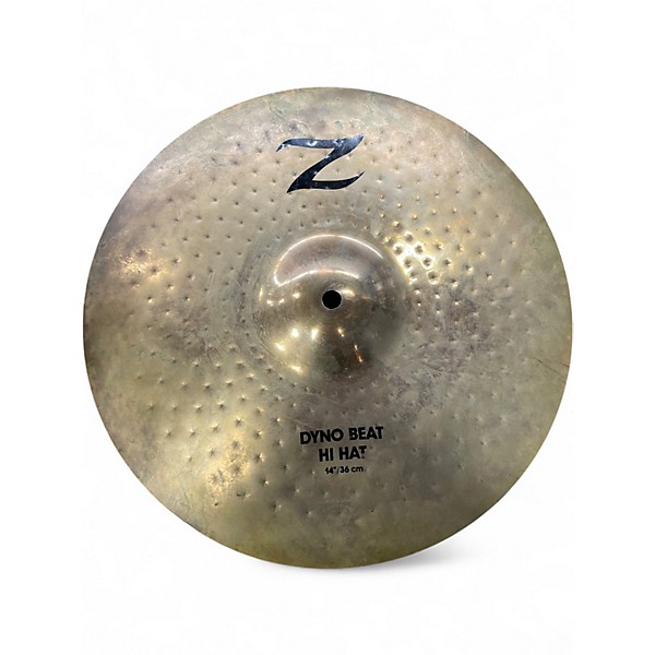Used Zildjian 14in Z Custom Dyno Beat Hi Hat Pair Cymbal