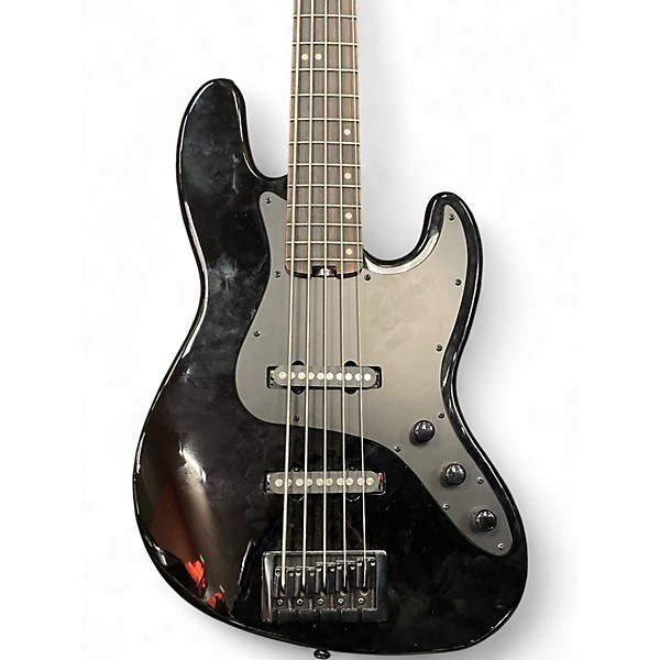 Used Schecter Guitar Research J-5 Black Electric Bass Guitar