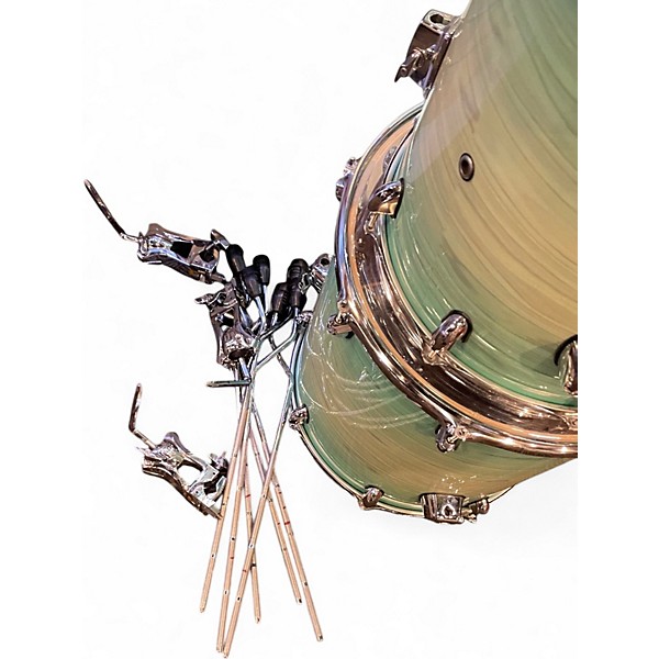 Used Mapex 6 Piece ARMORY AQUATIC SWIRL GLOVE Drum Kit