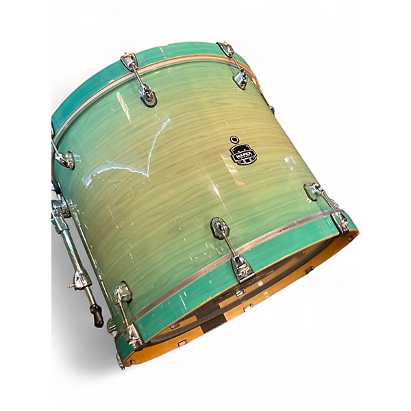 Used Mapex 6 Piece ARMORY AQUATIC SWIRL GLOVE Drum Kit