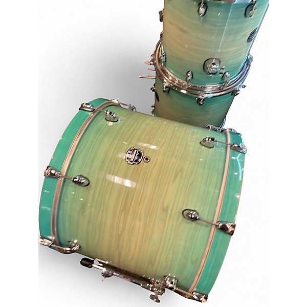 Used Mapex 6 Piece ARMORY AQUATIC SWIRL GLOVE Drum Kit