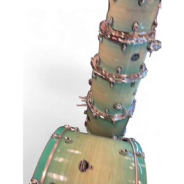 Used Mapex 6 Piece ARMORY AQUATIC SWIRL GLOVE Drum Kit