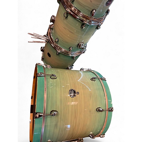Used Mapex 6 Piece ARMORY AQUATIC SWIRL GLOVE Drum Kit