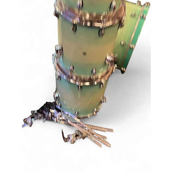 Used Mapex 6 Piece ARMORY AQUATIC SWIRL GLOVE Drum Kit