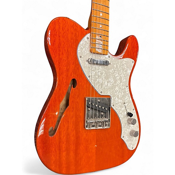 Used 2020s Squier Classic Vibe Telecaster Thinline Natural  Hollow Body Electric Guitar