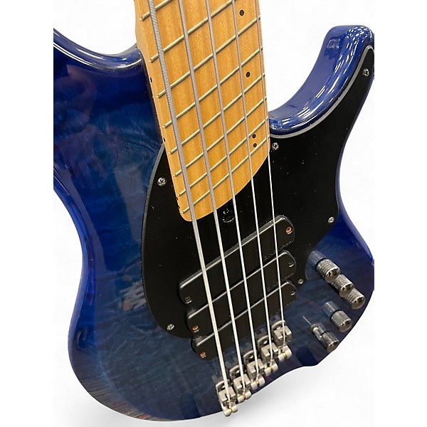 Used Dingwall COMBUSTION Trans Blue Electric Bass Guitar