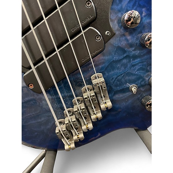 Used Dingwall COMBUSTION Trans Blue Electric Bass Guitar