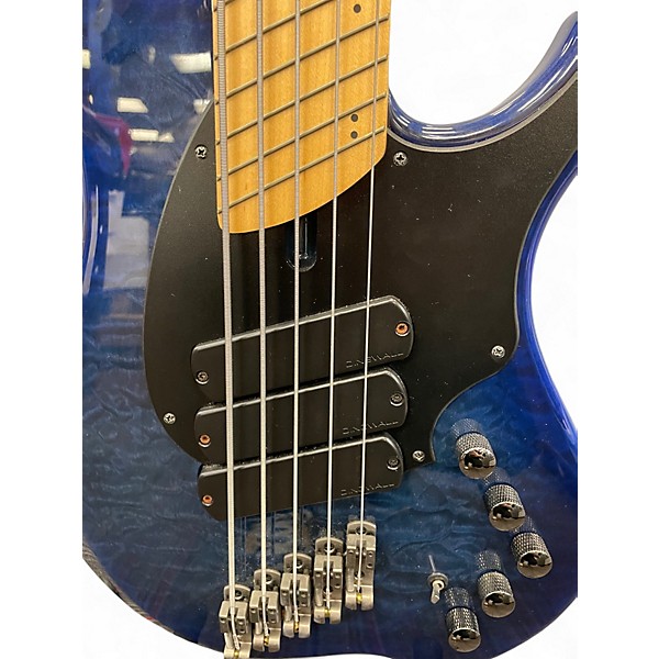 Used Dingwall COMBUSTION Trans Blue Electric Bass Guitar