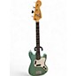 Vintage 1970s Fender Musicmaster Mint Green Electric Bass Guitar thumbnail