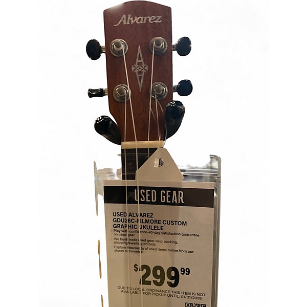 Used Alvarez GDU26C-FILMORE Custom Graphic Ukulele
