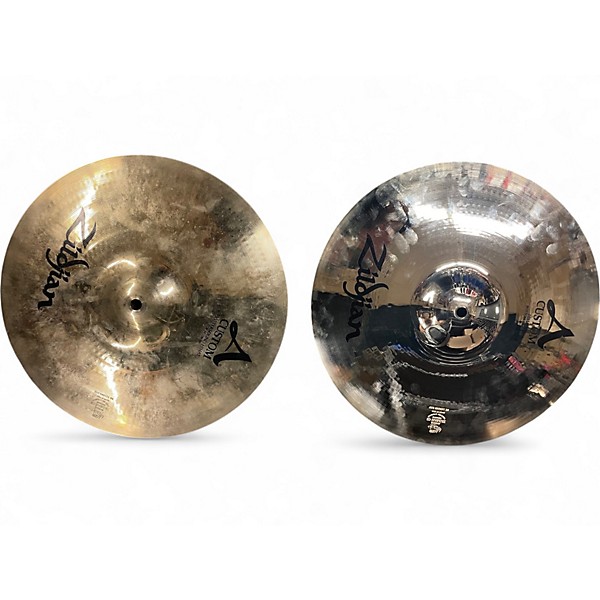 Used Zildjian 14in A Custom Hi Hat Pair Cymbal