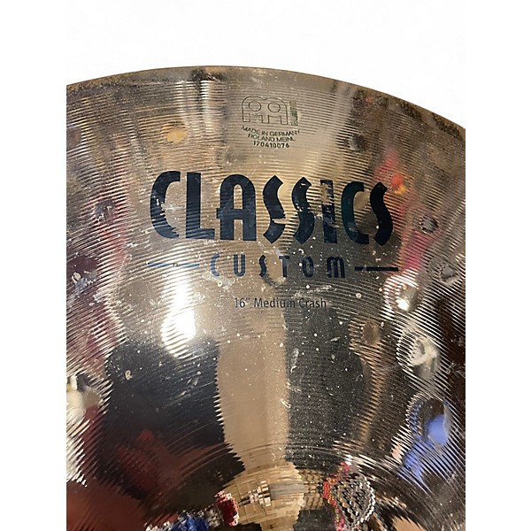 Used MEINL 16in Classic Custom Medium Crash Cymbal