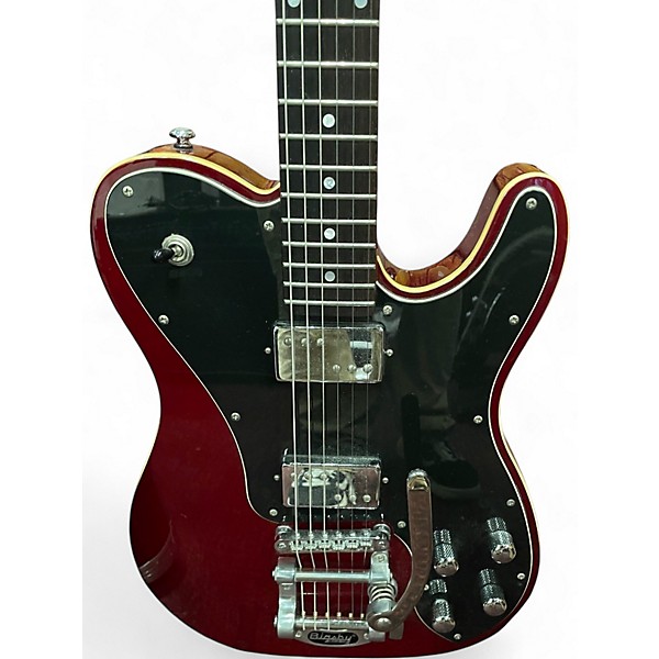 Used Schecter Guitar Research Diamond Series PT Candy Apple Red Solid Body Electric Guitar