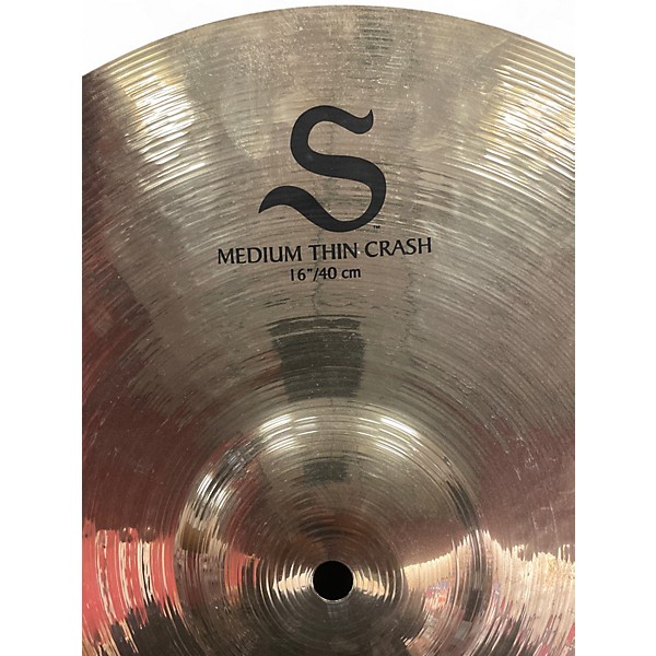 Used Zildjian 16in S Family Medium Thin Crash Cymbal