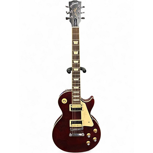 Used 2021 Gibson Les Paul Traditional Pro V Wine Red Solid Body Electric Guitar