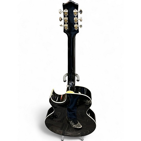 Used The Loar LH-1280 Black Hollow Body Electric Guitar