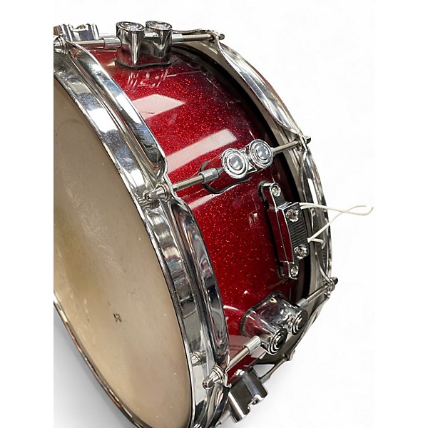 Used PDP by DW 14X5.5 Concept Series Snare RED SPARKLE Drum