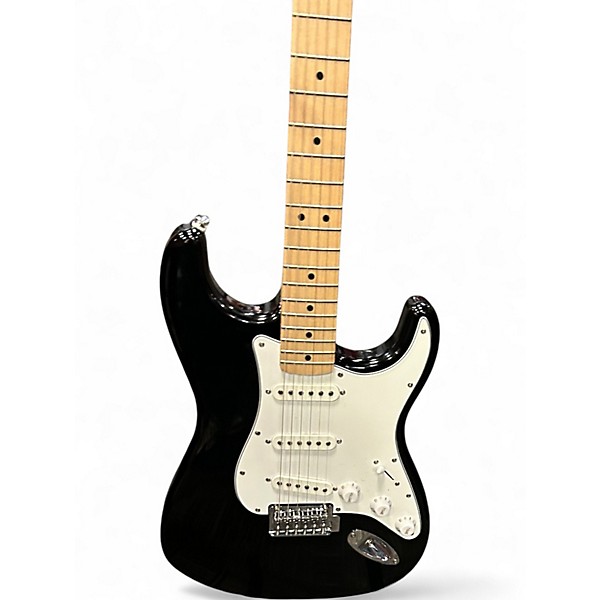Used Squier Standard Stratocaster Black Solid Body Electric Guitar