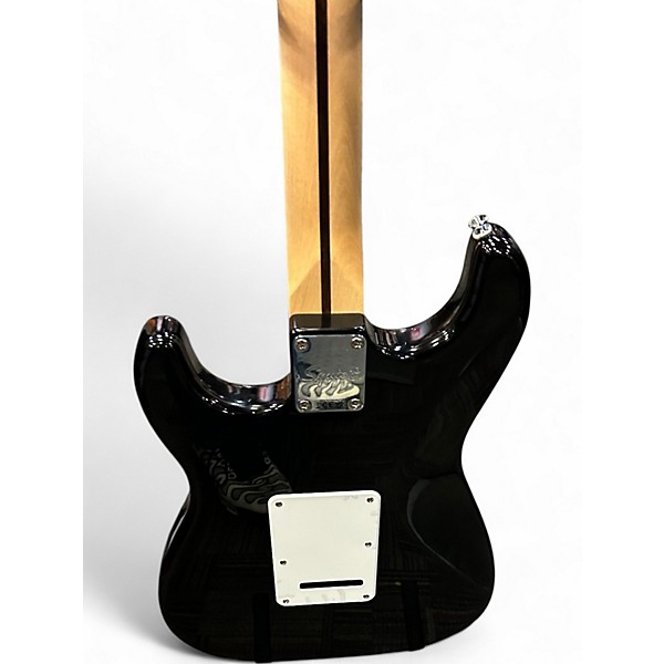 Used Squier Standard Stratocaster Black Solid Body Electric Guitar