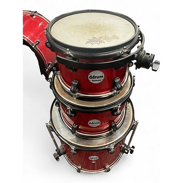 Used ddrum 4 Piece Journeyman Player Metallic Red Drum Kit