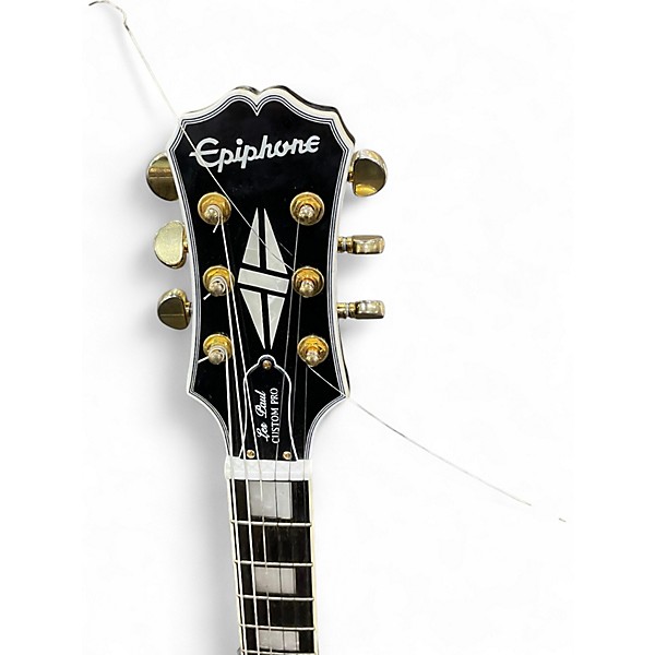 Used Epiphone Les Paul Custom Pro WHITE Solid Body Electric Guitar